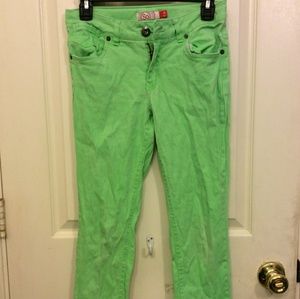 SO bright neon green jeans